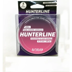 Hunterlıne 0,12MM - 600GR 100M Fluorocarbon Köstek Misinası