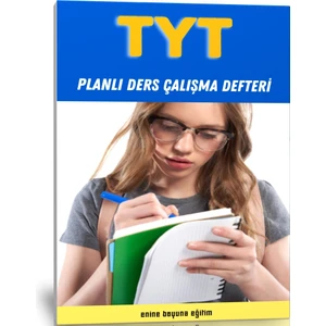 Enine Boyuna Eğitim Tyt Planlı Ders Çalışma Defteri (200 Sayfa)