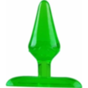 Hızlı Express Jel Dokulu Mini Anal Plug Yeşil