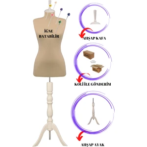 Manken İstanbul 38 Beden Full Iğne Batabilen Yüksek Kalite Prova Mankeni Terzi Mankeni