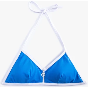 Üçgen Bikini Üstü Fermuarlı Biye Detaylı