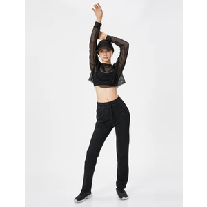 Düz Paça Eşofman Altı Beli Bağcıklı Cepli