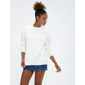 Basic Sweatshirt Bisiklet Yaka Uzun Kollu