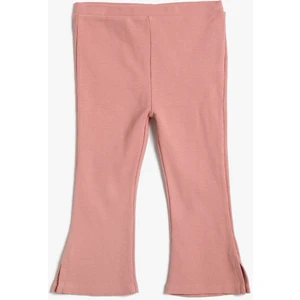 Basic İspanyol Paça Tayt Fitilli Pamuklu