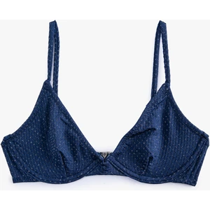 Simli Bikini Üstü Balenli Ince Askılı