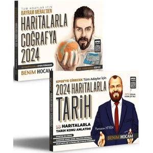 Benim Hocam Yayınları  2024 KPSS Haritalarla Tarih ve Coğrafya Seti
