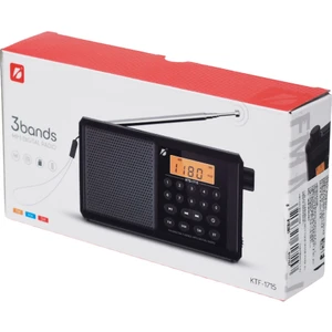 Dijital Ekranlı Saatli Manuel Kanal Arama & Kayıt Özellikli Fm Radyo Bluetooth Hoparlör KTF-1715