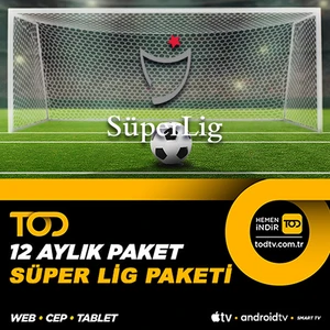 12 Aylık Süper Lig Paketi - (Web + Cep + Tablet + Smart TV)