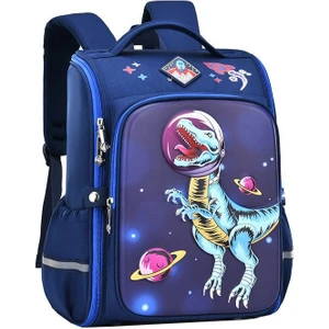 Ilkokul Öğrencileri Için Yeni Okul Çantası, Erkek 1-3-6 Sınıf Karikatür Sevimli Çocuk Okul Çantası Tek Parça Açık Sırt Çantası (Yurt Dışından)