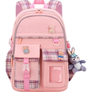 Ilkokul Kızları Için Yeni Okul Çantaları, 4-9. Sınıf Kız Çocukları, Çizgi Film Sevimli Çocuk Sırt Çantası, Hafif ve Yükü Azaltan Öğrenci Okul Çantası (Yurt Dışından)