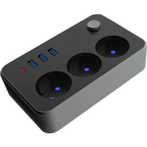 Termal Akım Korumalı Priz 3-Usb Giriş 6 Priz