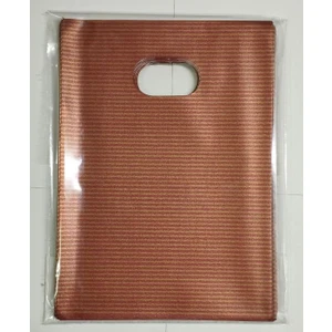 12X17 Lüx El Geçme Hediye Poşeti 50'li Kahverengi