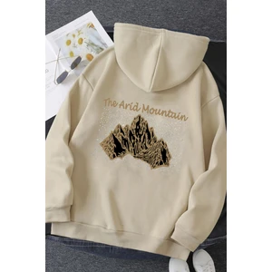 Only Trendwear Unisex Oversize Arid Mountain Baskılı Sweatshirt