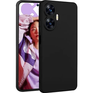 Case 4U Realme C55 Kılıf Kamera Korumalı Klasik Mat Renkli Yumuşak Premier Silikon Siyah