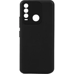 Case 4U Tecno Spark 8t Kılıf Kamera Korumalı Mat Renkli Yumuşak Kalın Sağlam Silikon Biye Siyah
