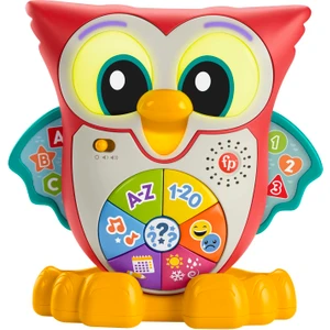 Fisher-Price Linkimals Bilge Baykuş - Türkçe, En Az 18 Aylık Olan Yürüme Çağındaki Çocuklar İçin Işıklı, Hareketli, İnteraktif ve Müzikli Eğitici Oyuncak Hjn61