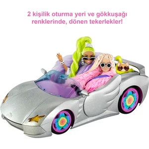 Extra Araba, ışıltılı gümüş rengi iki kişilik araba, yavru köpek ve evcil hayvan havuzu, 1 üst giyim ve 2 çift ayakkabı, 3 yaş ve üzeri HDJ47