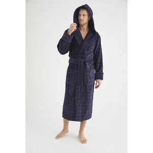 Jakarlı %100 Cotton Erkek Bornozu