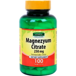 Magnezyum Sitrat 100 Tablet Vitamin B6 Vitamini Magnesium Citrate