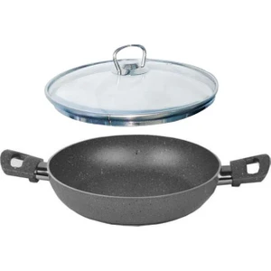 Granit Sahan 22 cm Cam Kapaklı