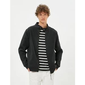 Fermuarlı Sweatshirt Cep Detaylı Yuvarlak Yaka Çıtçıt Düğmeli