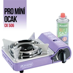 Tekli Çantalı Mini Portatif Ocak Mor CK-506