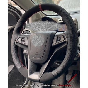 Chevrolet Cruze Araca Özel Direksiyon Kılıfı Kırmızı Yüzüklü