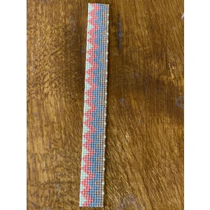 24X3 cm Ütü Ile Yapışan Etnik Desenli Şerit Plike Arma Yama