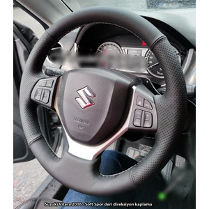 Suzuki Vitara 2016 Uyumlu Direksiyon Kılıfı (Soft Nokta)