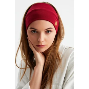 Bordo Kadın Pamuklu Termal, Kaymaz, Terletmez, Ultra Hafif, Spor Saç Bandı Bandana Buff