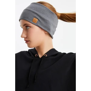 Açık Gri Kadın Pamuklu Termal, Kaymaz, Terletmez, Ultra Hafif, Spor Saç Bandı Bandana Buff