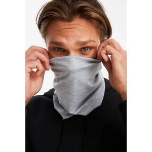 Açık Gri Erkek 4 fonksiyonlu Koruyucu  Pamuklu, Esnek, Terletmez, Bandana, Boyunluk, Buff, Maske