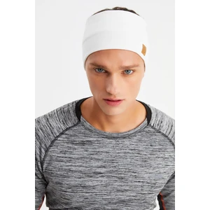 Beyaz Erkek Pamuklu Termal, Kaymaz, Terletmez, Ultra Hafif, Spor Saç Bandı Bandana Buff