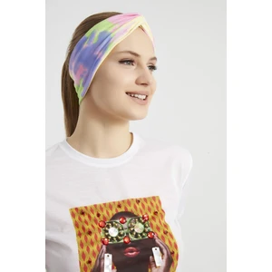 Batik Gökkuşağı, Butik Tasarım Kadın Bandana Saç Bandı, Ekstra Yumuşak,  Esnek, Doğal, Pamuklu Penye