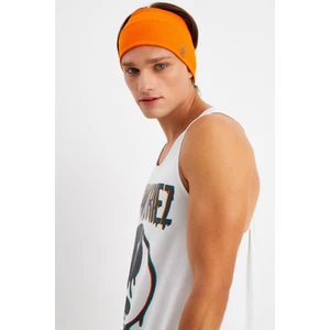 Turuncu Erkek Pamuklu Kaşkorse, Kaymaz, Terletmez, Ultra Hafif, Spor Saç Bandı Bandana Buff