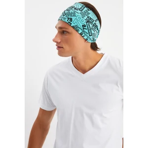 Turquaz Erkek Pamuklu Penye, Kaymaz, Ultra Hafif, Spor Geniş Saç Bandı Bandana Buff