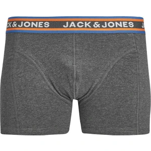 Jack & Jones Erkek 3'lü Logolu Boxer Paketi - Myle