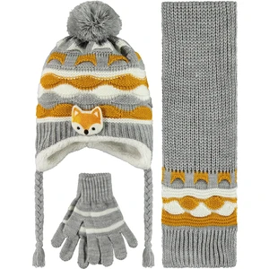 Civil Baby Erkek Bebek Atkı Bere Eldiven Set 0-24 Ay Hardal