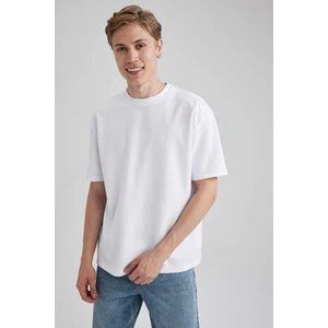 Oversize Fit Bisiklet Yaka Tişört X3926AZ23AU