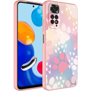 Heptek İletişim Xiaomi Redmi Note 11S Global Kılıf Kamera Korumalı Bulut Desenli Renkli Sert Parlak Silikon Kapak (Epoksi)