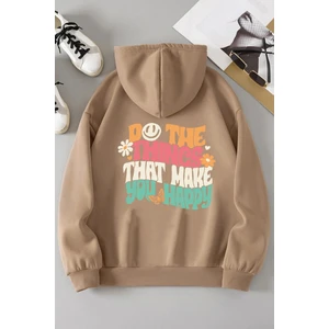 Only Trendwear Unisex Oversize Do The Things That Make You Baskılı Sweatshirt