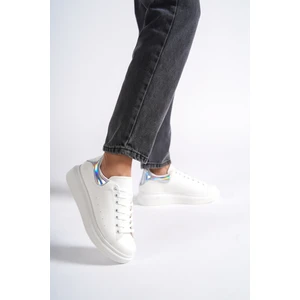 MBMKQ200-BHLG Kadın Kalın Taban Beyaz/hologram Sneaker & Spor Ayakkabı
