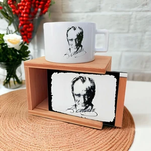 Tema Tasarım Atatürk Tasarımlı Kutulu Kupa