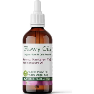Flowy Oils Kırmızı Kantaron Yağı %100 Doğal Bitkisel Sabit Yağ Red Centaury Oil 100ML