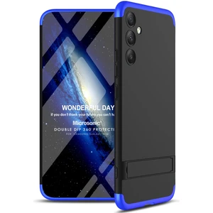 Samsung Galaxy A54 Kılıf Double Dip 360 Protective Siyah Mavi