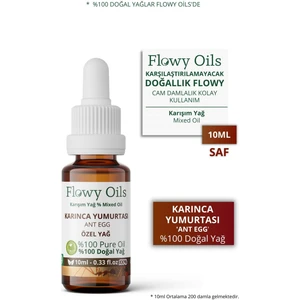 Flowy Oils Karınca Yumurtası Yağı Tüy Azaltıcı Bitkisel Yağ 10ML