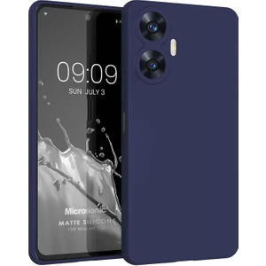 Matte Silicone Realme C55 Kılıf Lacivert