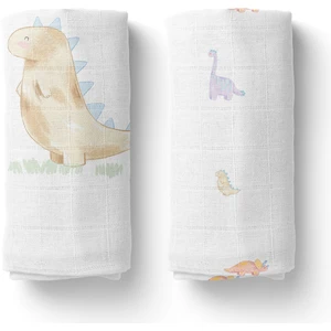 Dino %100 Pamuk Müslin Örtü Seti- 90X90 cm 2'li
