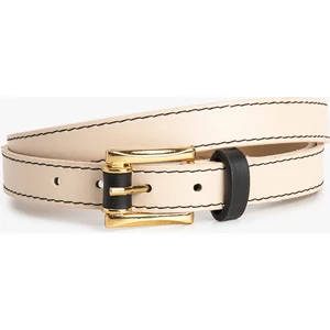 Kemer Deri Görünümlü Metal Tokalı