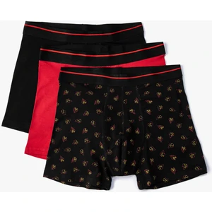 3'lü Boxer Seti Baskılı Çok Renkli